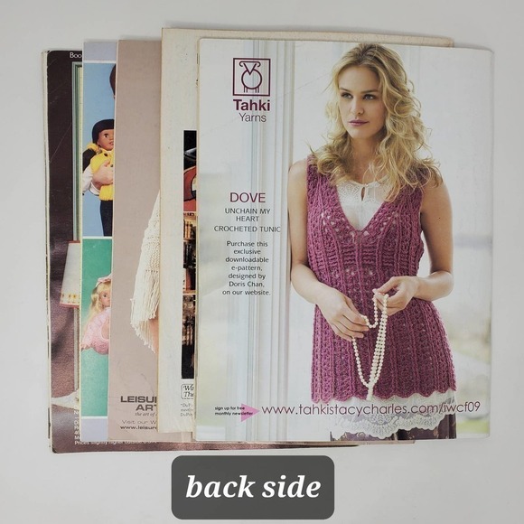 Crochet Knit for Girls and Dolls Afghans Ponchos Patterns Skein Project Magazine - Picture 7 of 7